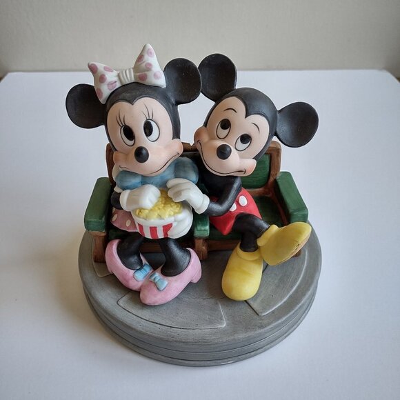 Disney Other - NEW Vintage Disney Figurine Mickey & Minnie Mouse 'Movie Date Night Cinema